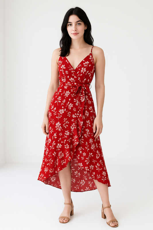 Aestorae – Xira | Floral Asymmetrical Cami Dress