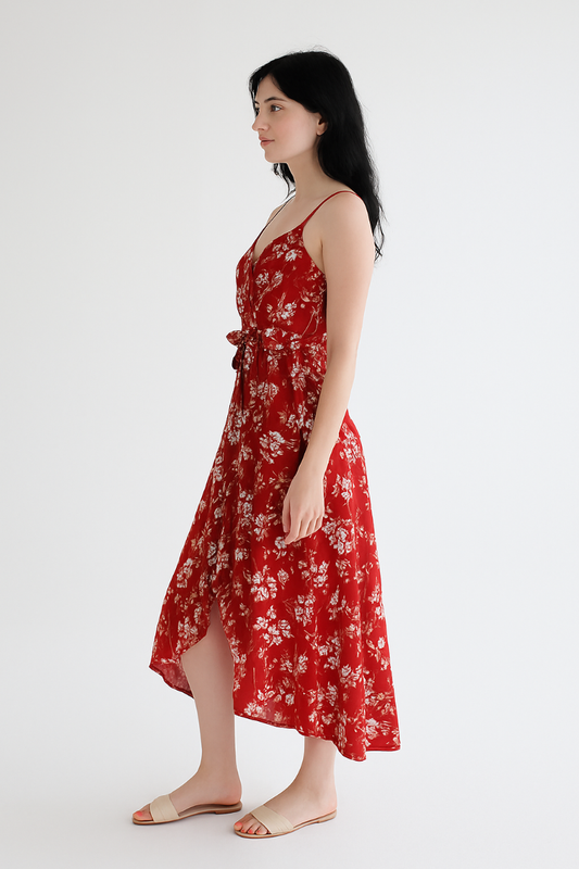 Aestorae – Xira | Floral Asymmetrical Cami Dress