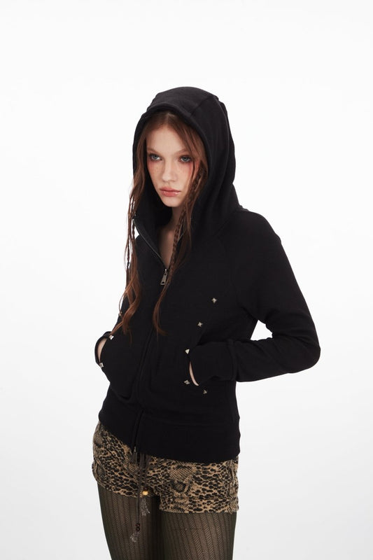 HeyHenry - Luna | Slim-fit jack met capuchon en dubbele rits