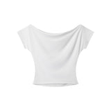 HeyHenry - Scarlet | Off-Shoulder Cropped Tee