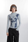 HeyHenry - Mia | Checkered Cat Long-Sleeve Tee