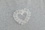 Nariele - Heart Lace Embroidery Tee | Unisex Loose Fit
