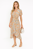 Floral Ruffle V-Neck Maxi Dress | Sweet &amp; Elegant Summer Style