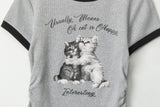 Nariele - Geometric Cat Print | Cropped Tee