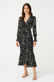 Aestorae – Linda | Printed Belted V-Neck Maxi Dress