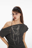 HeyHenry - Scarlet | Off-Shoulder Cropped Tee