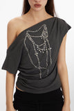 HeyHenry - Scarlet | Off-Shoulder Cropped Tee