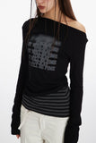 HeyHenry - Edge Cut | Off-Shoulder Long-Sleeve Tee