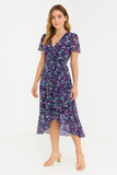 Floral Ruffle V-Neck Maxi Dress | Sweet &amp; Elegant Summer Style