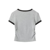 Nariele - Geometric Cat Print | Cropped Tee
