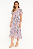 Floral Ruffle V-Neck Maxi Dress | Sweet &amp; Elegant Summer Style