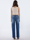 LongYing – High-Waist Wide-Leg Jeans | Washed Vintage Street Style