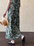New Open Original - Garden Ease Dress | Vintage Tie-Back Vest Midi