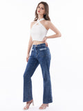 High-Waist Straight-Leg Jeans | Plus Size Vintage Denim