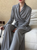 New Open Original - Layla Set | Cross-Tie Layered Top & Flowy Trousers