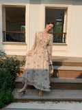 New Open Original - Ruffle Bloom Midi | French Tea Dress