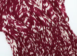 Aestorae – Linda | Printed Belted V-Neck Maxi Dress
