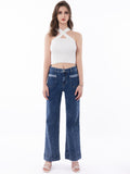 High-Waist Straight-Leg Jeans | Plus Size Vintage Denim