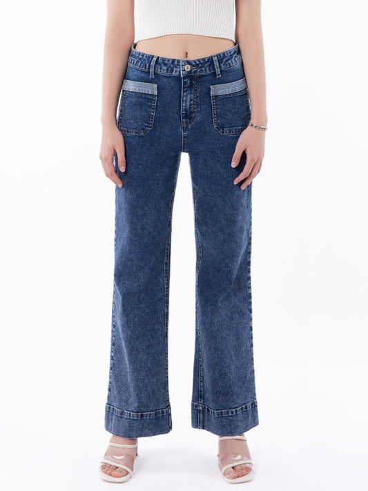High-Waist Straight-Leg Jeans | Plus Size Vintage Denim