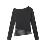HeyHenry - Edge Cut | Off-Shoulder Long-Sleeve Tee