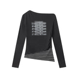 HeyHenry - Edge Cut | Off-Shoulder Long-Sleeve Tee