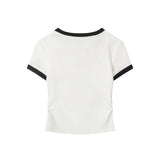 Nariele - Geometric Cat Print | Cropped Tee