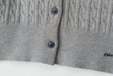 HeyHenry - Striped Script | Embroidered Knit Cardigan